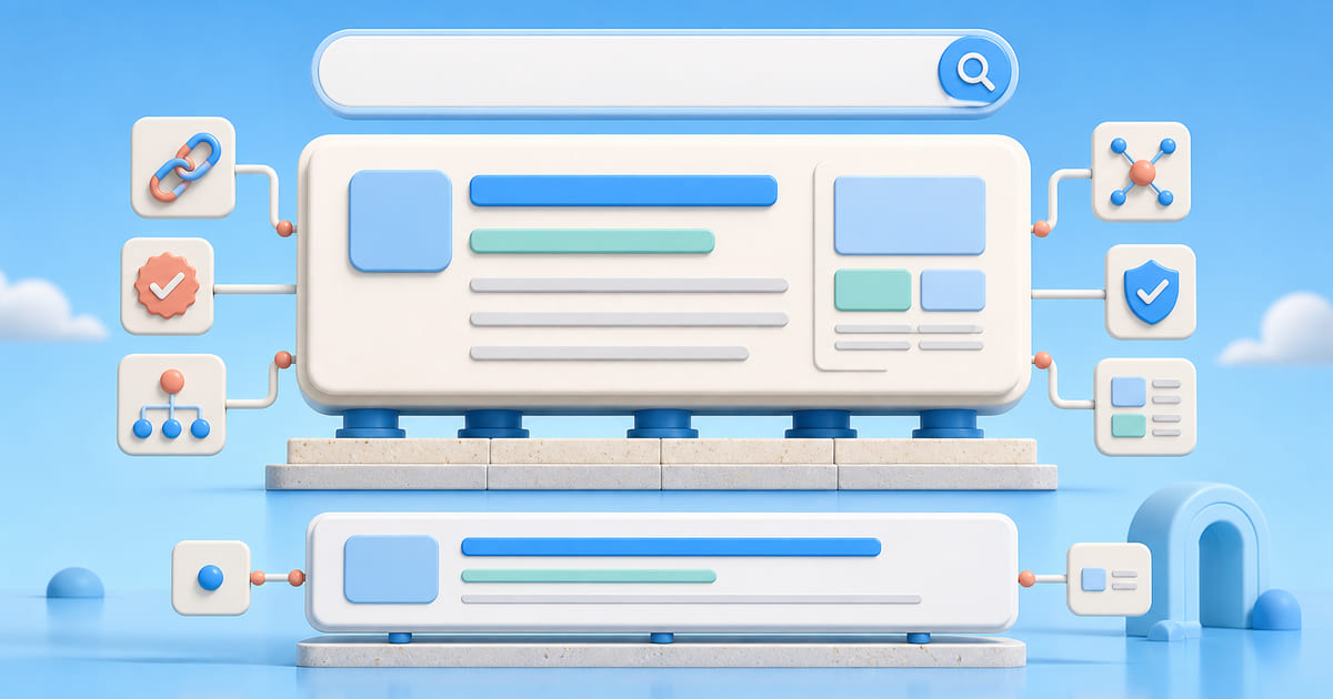 Two search results stacked, the upper one visibly more substantial with more supporting marks